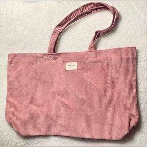 Sezane Pink Velvet Tote Bag Brand New Never Used